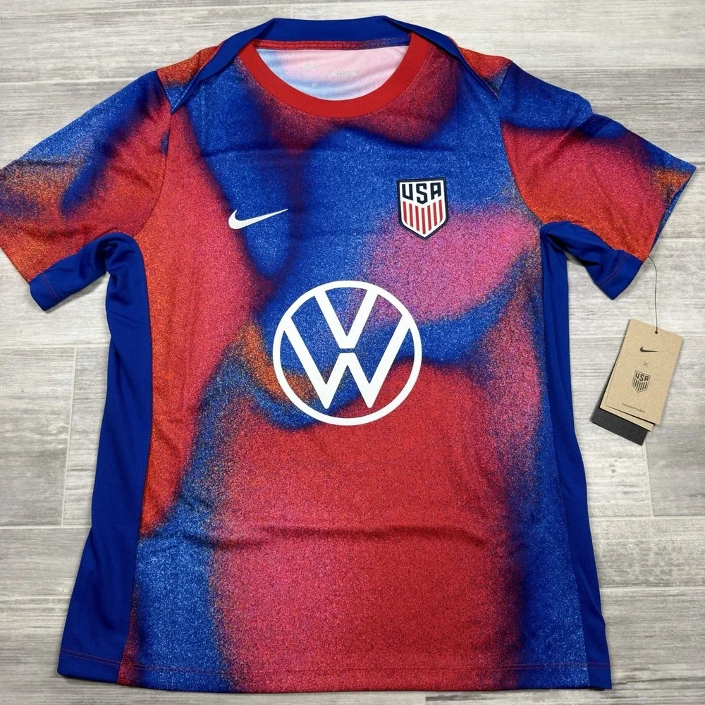 Nike USMNT Dri-FIT Academy Pro Pre-Match Soccer‎ Top Men's Medium FJ2734-101 NWT